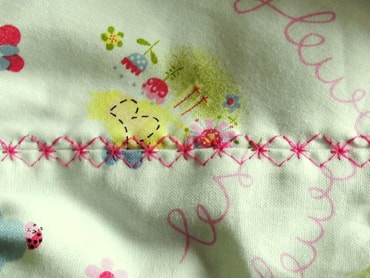 Ziernaht am H&ouml;schen